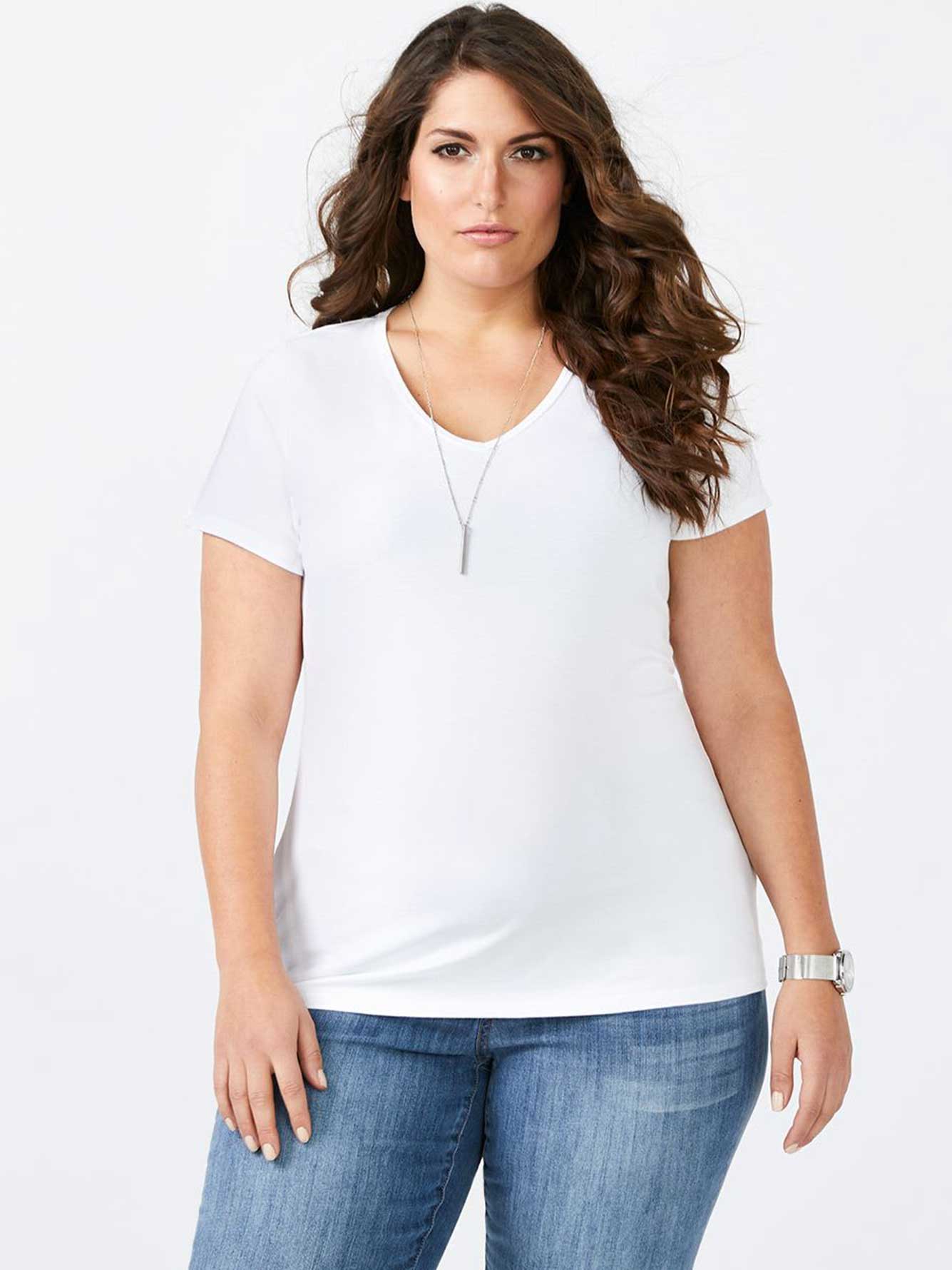 Layering Fit Basic V-Neck T-Shirt