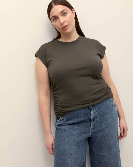 Ruching Top with Extended Sleeves - Addition Elle - PENN. Essentials