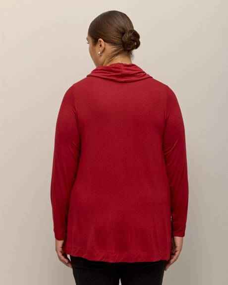 Cowl Neck Knit Tunic