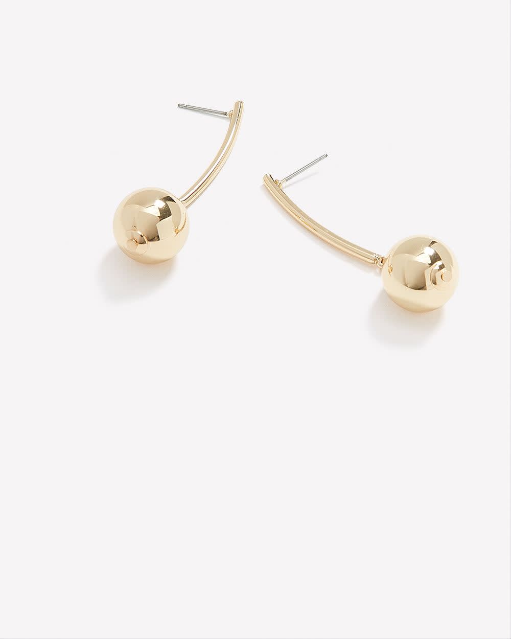 Single ball drop earrings 2025