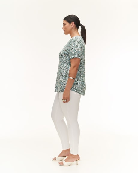Responsible, Printed Modern-Fit Crew Neck Tee - Addition Elle