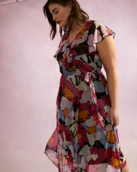 Printed Knit Maxi Dress - Addition Elle