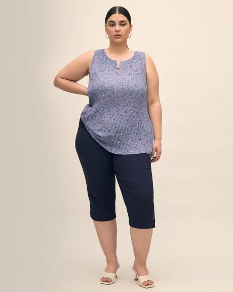 Pantalon capri en jacquard avec poches, coupe ingénieuse - Essentiels PENN.