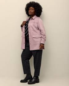 Faux Suede Buttoned Down Shacket