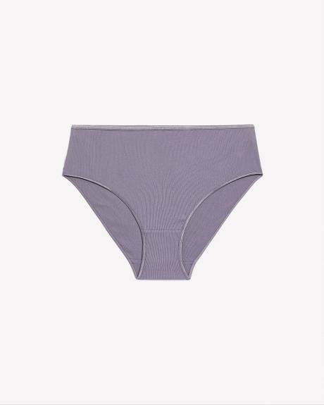 Culotte échancrée côtelée violette - ti Voglio
