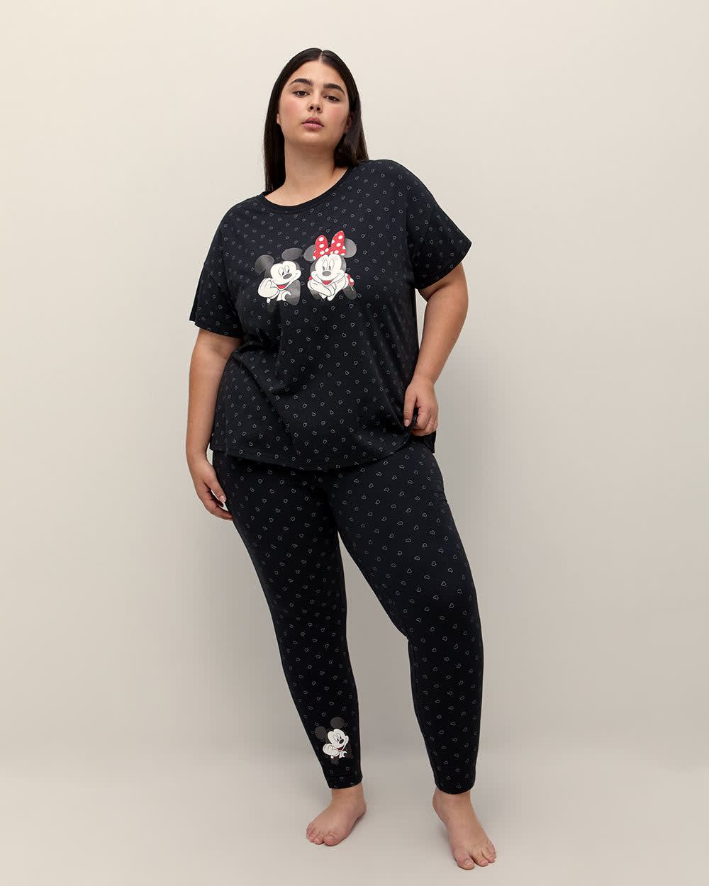 Penningtons Mickey Mouse Pyjama Legging Disney Black 4X