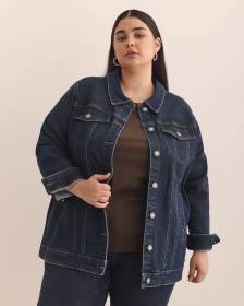 Long Trucker Denim Jacket - d/C JEANS