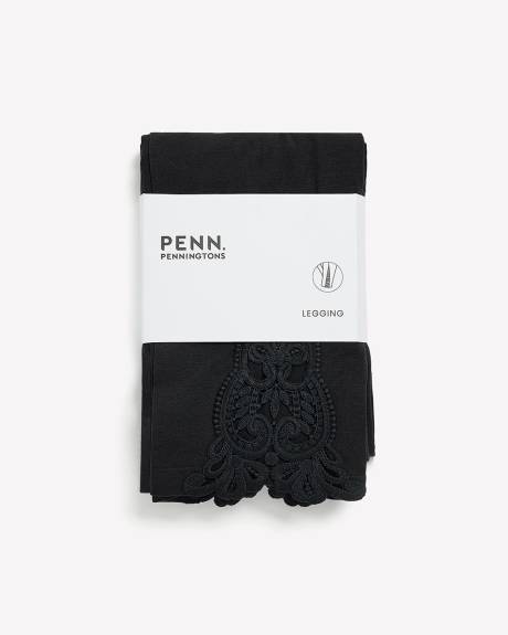 Legging mode foncé avec ourlet crocheté - Essentiels PENN.