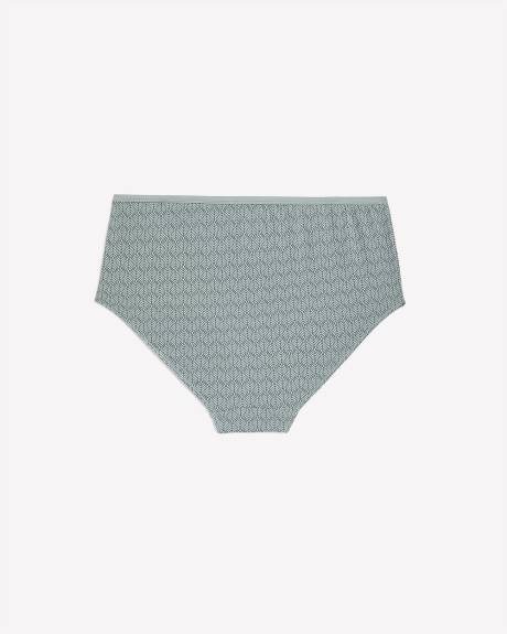 Sage Fern-Print Cotton Brief - ti Voglio