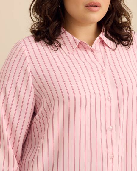 Striped Buttoned Down Tunic