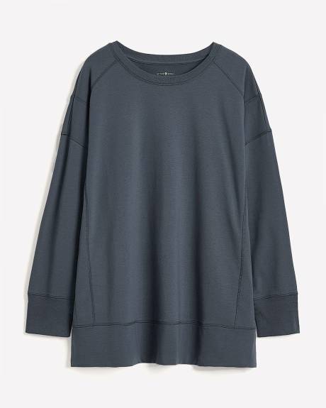 Pull &agrave; col rond en tricot fran&ccedil;ais - Active Zone