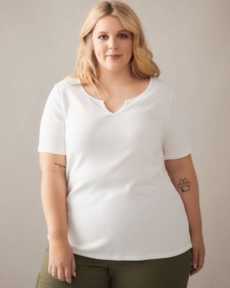 Split-Neck Girlfriend T-Shirt - In Every Story