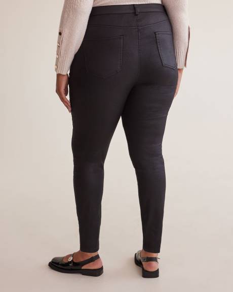 1948-Fit Coated Black Jean Legging - d/C JEANS