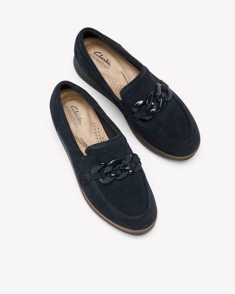 Wide Width, Black Zylah May Loafer with Buckle - Clarks
