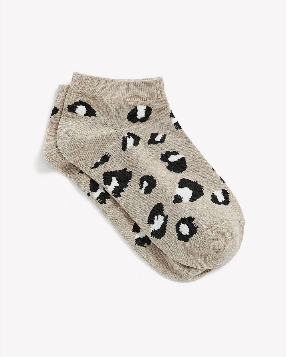 Ankle Socks with Leopard Print