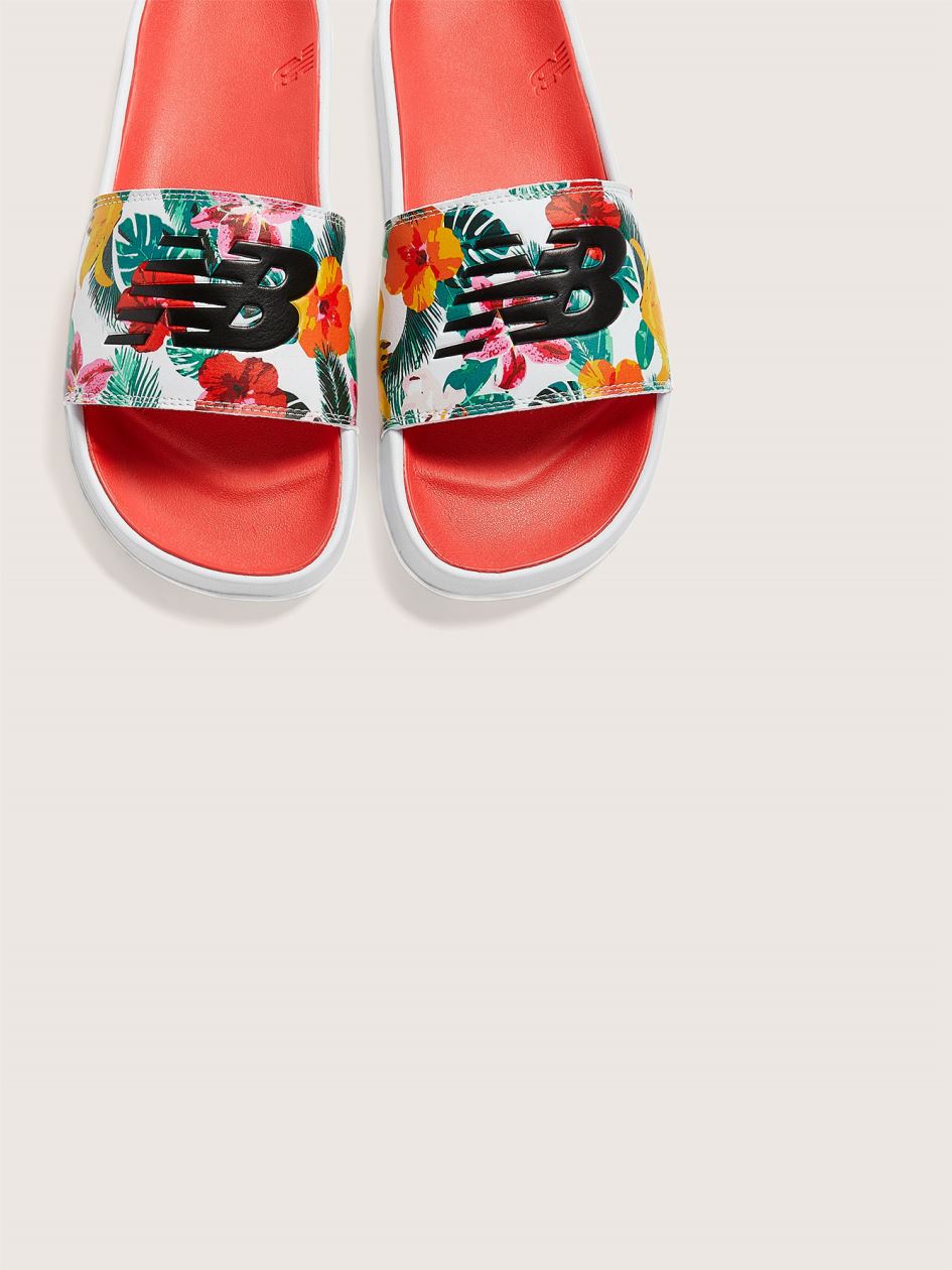 new balance floral slides