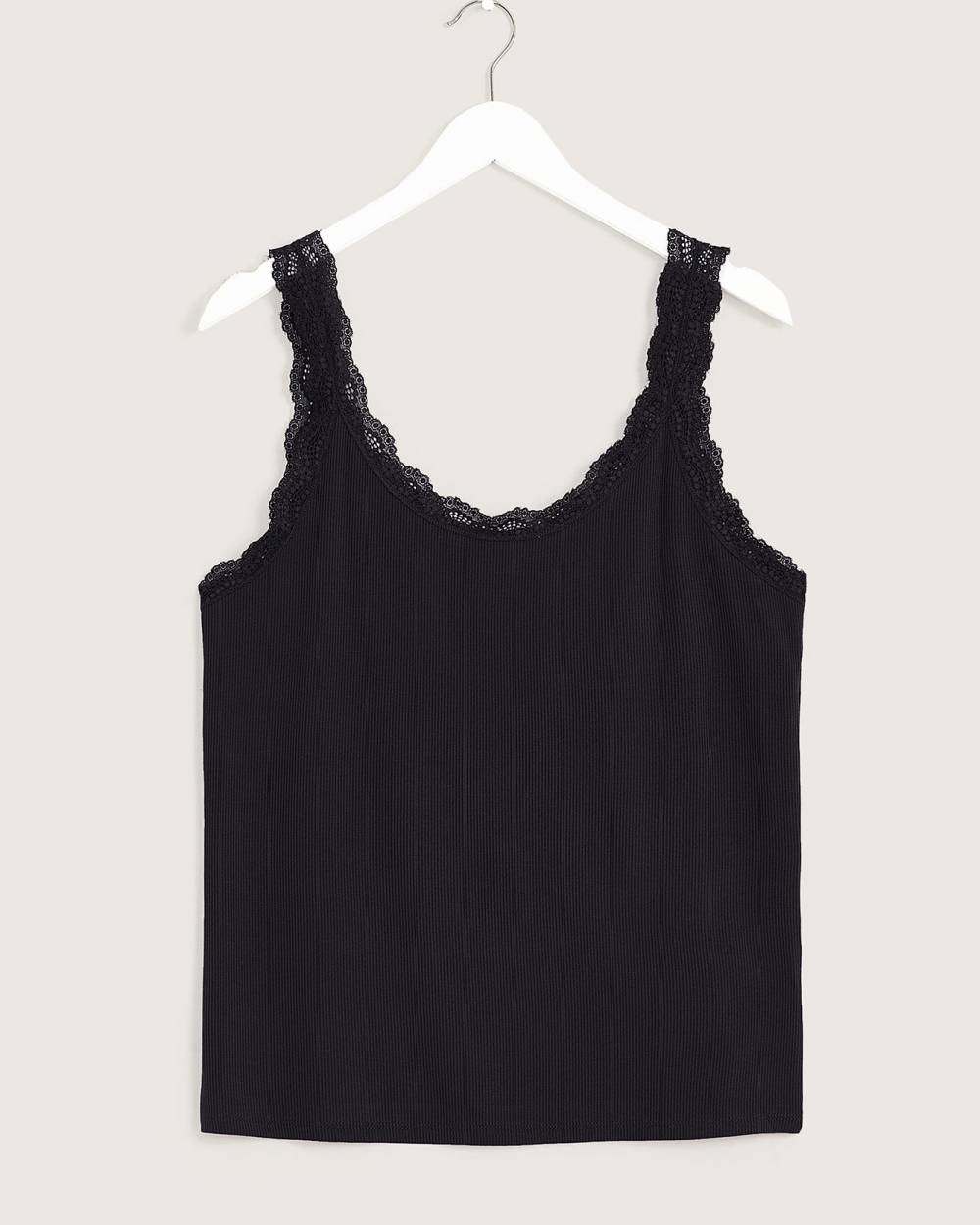 Responsible, Reversible Solid Cami with Lace Details | Penningtons