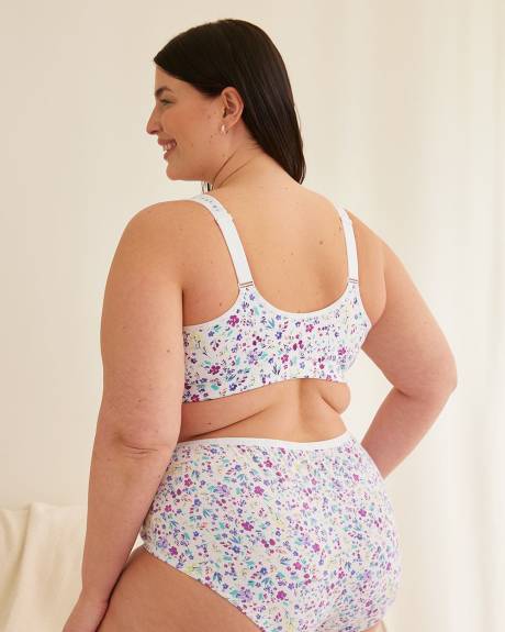 Cotton Wireless Bra with Front Closure - ti Voglio