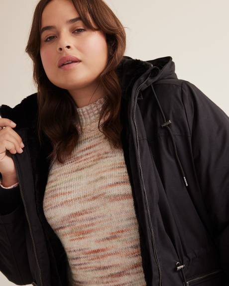 Responsible, Lined Parka Jacket with Removable Hood