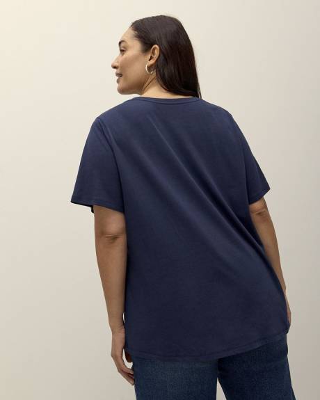 Responsible, Curvy-Fit Crewneck Tee - PENN. Essentials