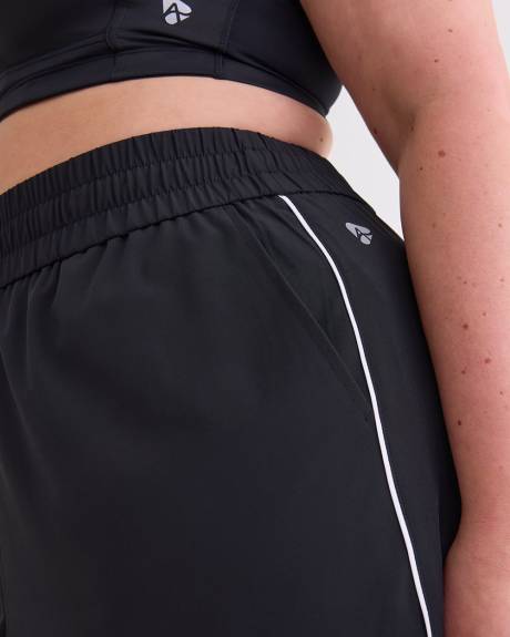 Pantalon de jogging extensible noir à enfiler, tissu responsable - Active Zone