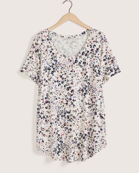 Modern Fit Short Sleeve Scoop Neck Tee, Printed - In Every Story