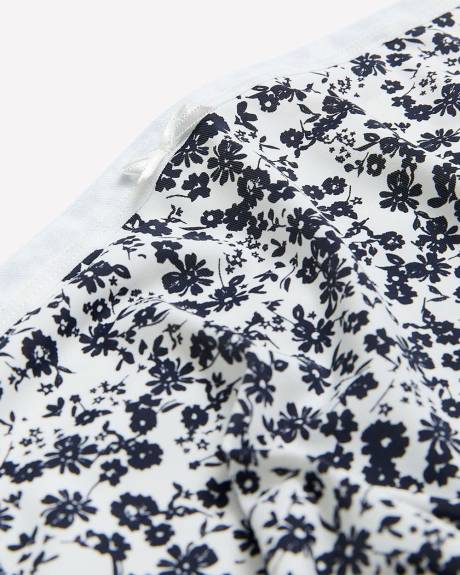 Ditsy Floral Full Brief with Shiny Elastic - ti Voglio