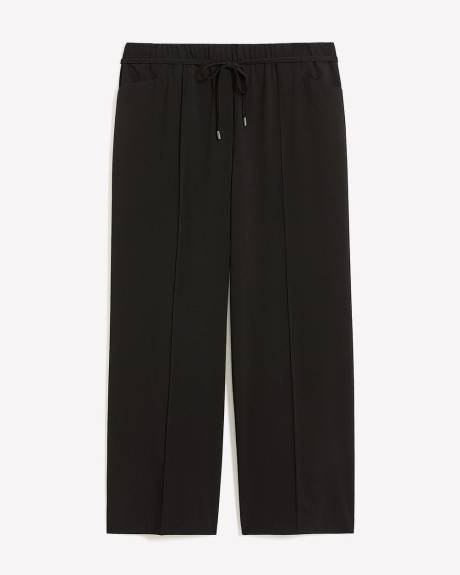 Pull-On Wide-Leg Pant - Addition Elle