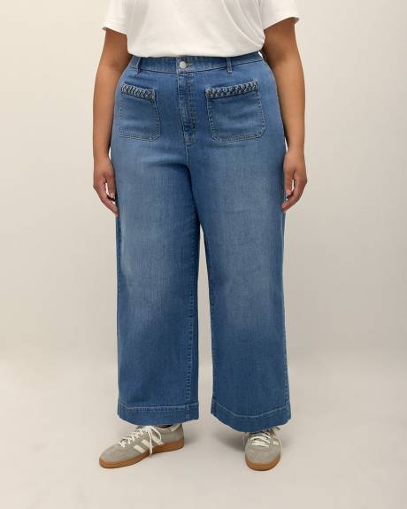 Responsible, Curvy-Fit High-Waisted Ultra Wide-Leg Denim Pant - d/C JEANS