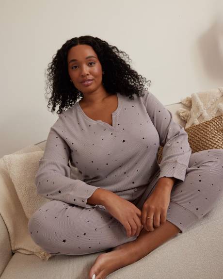 Waffle Knit Jogger Pyjama Pant - ti Voglio