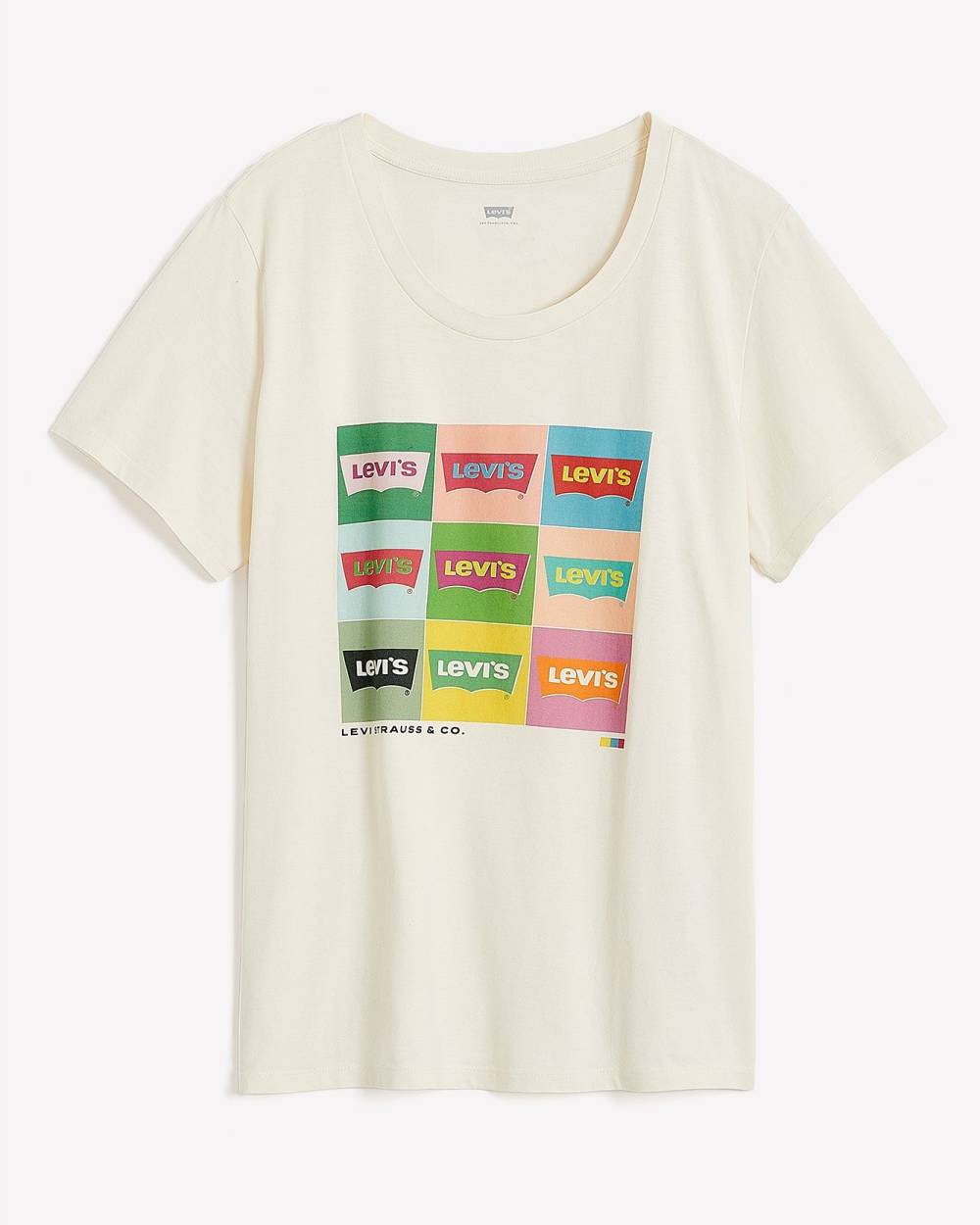 Perfect Crewneck Tee with Popart Grid Print Levi s Penningtons