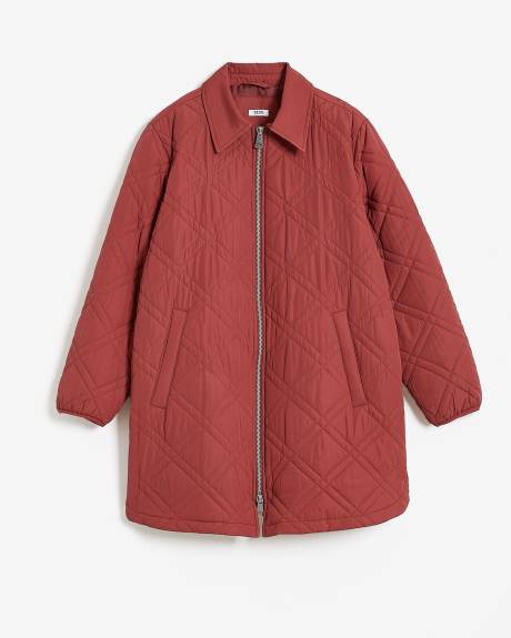 Responsible, Quilted High-Low Jacket