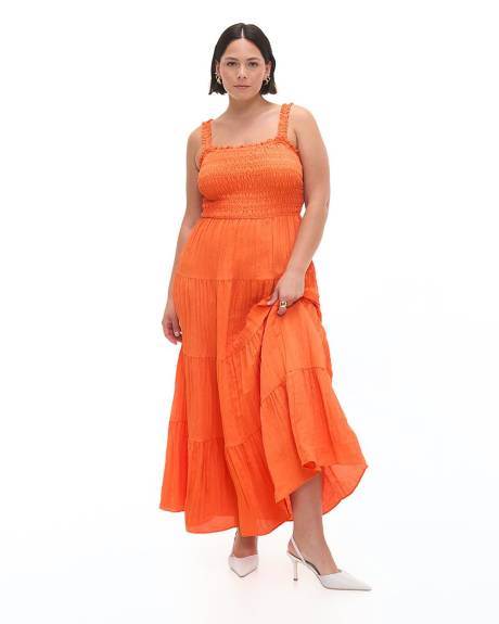 Sleeveless Tiered Maxi Dress - Addition Elle