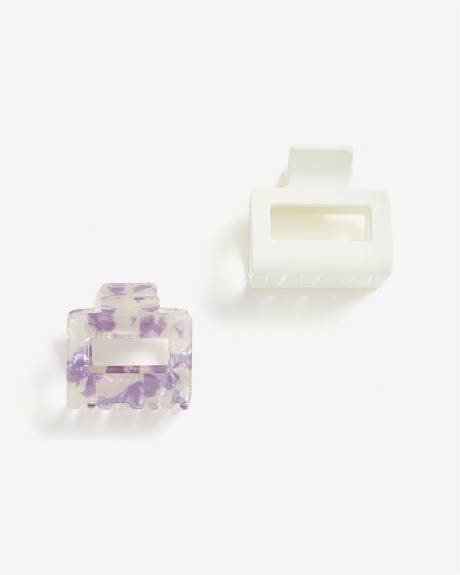 Square Hair Claws, Set of 2