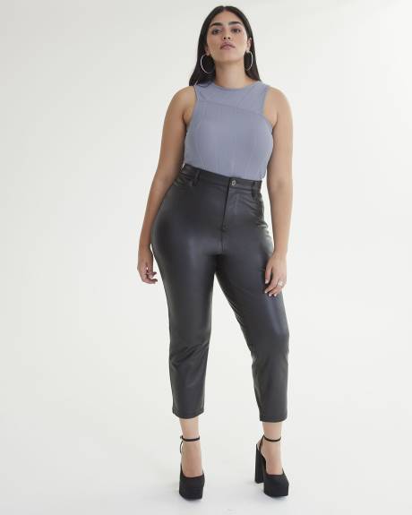 Sleeveless Asymmetrical Short Top - Addition Elle