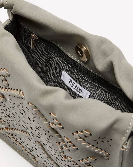 Perforated Braided Crossbody Bag