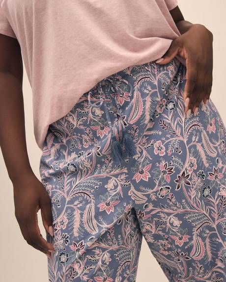 Printed Straight-Leg Capri Pyjama Pant - ti Voglio