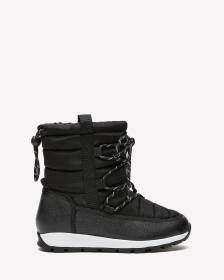 Extra Wide Width, Black Lace-Up Quilted Winter Boot Extra Wide Width, Black Lace-Up Quilted Winter Boot