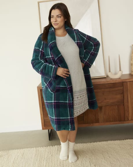 Short Sleepshirt with Border Print - ti Voglio