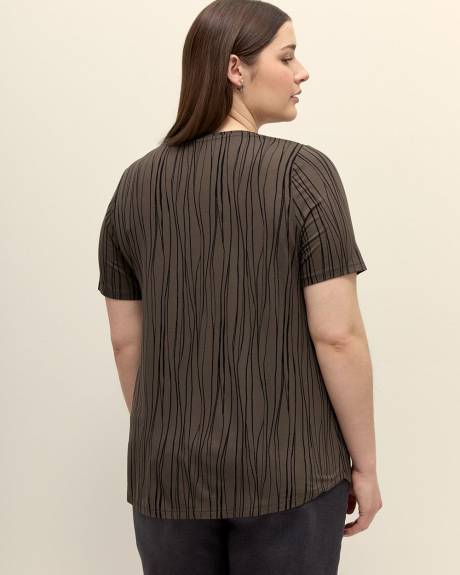Printed Modern-Fit Tee - Addition Elle - PENN. Essentials