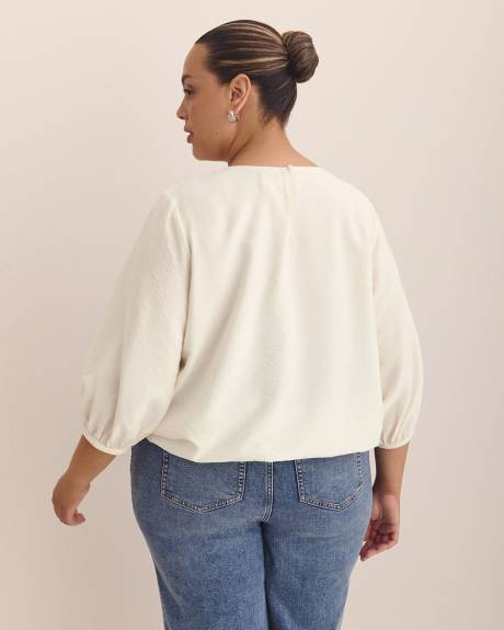 Bubble-Hem Blouse