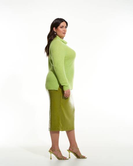 Cashmere Blend Turtleneck Sweater - Addition Elle
