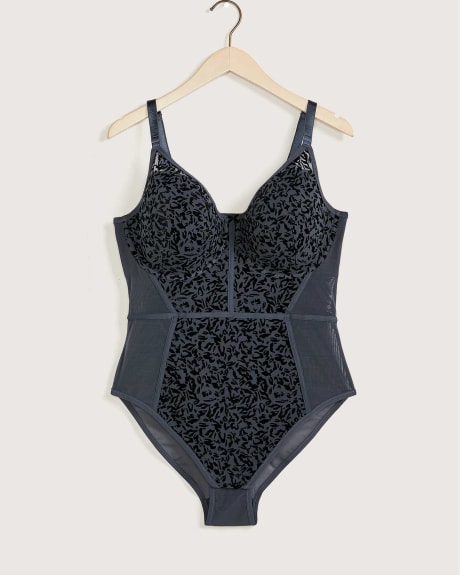 Boudoir Mesh Bodysuit With Padded Cups - Déesse Collection