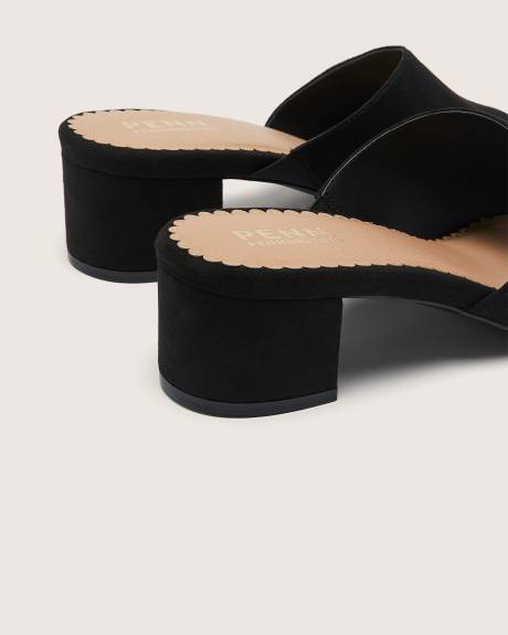 Extra Wide Width, Block Heel Mule Sandal