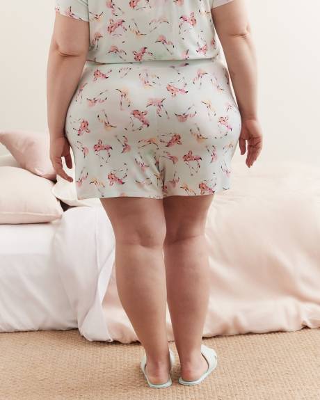 Responsible, Flamingo Knit Pyjama Short - ti VOGLIO