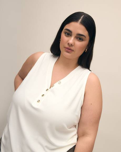 Henley Ribbed Cami - PENN. Essentials