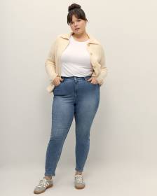 Responsible, Curvy-Fit Jeggings, Blue Wash - Addition Elle