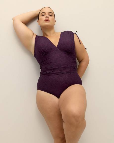 Purple Zebra One-Piece Swimsuit