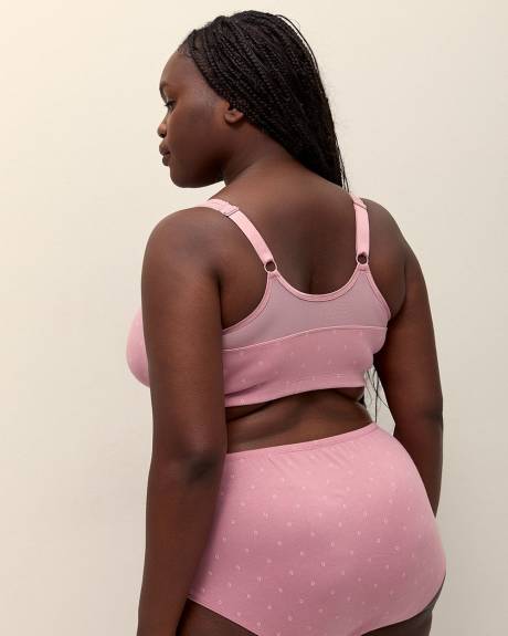 Soutien-gorge en coton à losanges avec fermoir avant, bonnets G-H - ti Voglio