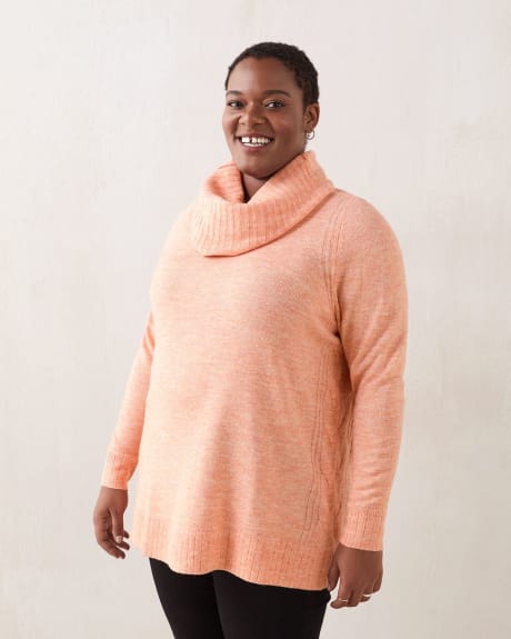 Tunic Sweater With Cowl Neck - In Every Story